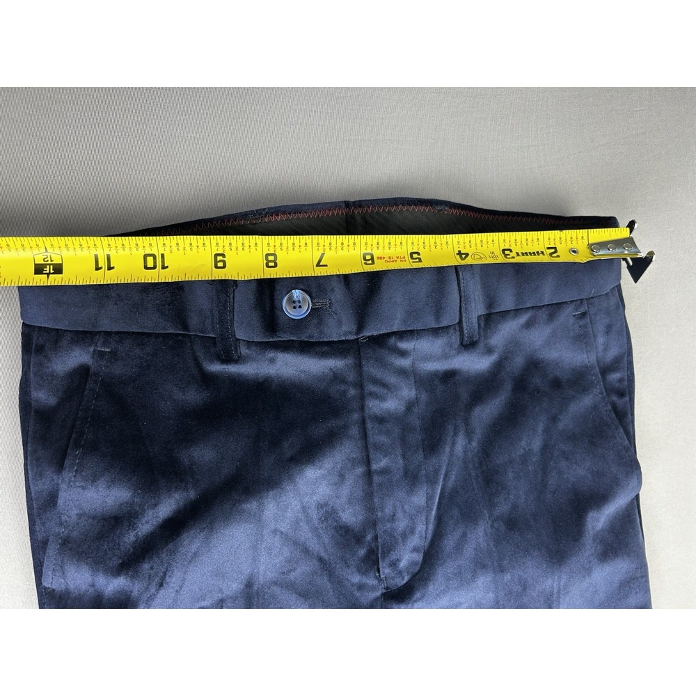 Isaac Mizrahi‎ Boys 14 SLIM Blue Velvet Suit Jacket & Pants NEW With Tags (Read) - Picture 13 of 16